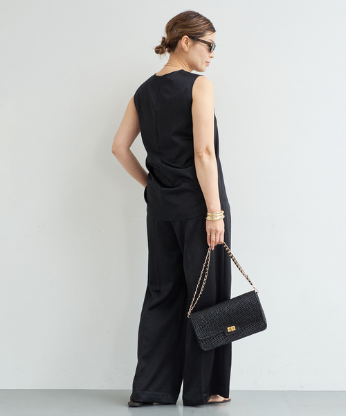 Deuxieme Classe（ドゥーズィエムクラス）の「Minimal Satin ブラウス（シャツ/ブラウス・レディース・ホワイト/ブラック・FREE）」の10枚目の写真