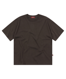 Bio Washing Crop T-shirts Dark Brown