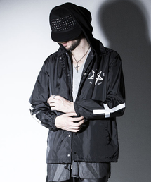 NO ID. | mj3728-NﾀﾌﾀﾍﾟﾝﾀｸﾞﾗﾑﾌﾟﾘﾝﾄｺｰﾁJKT ｼﾞｬｹｯﾄ(ナイロンジャケット)