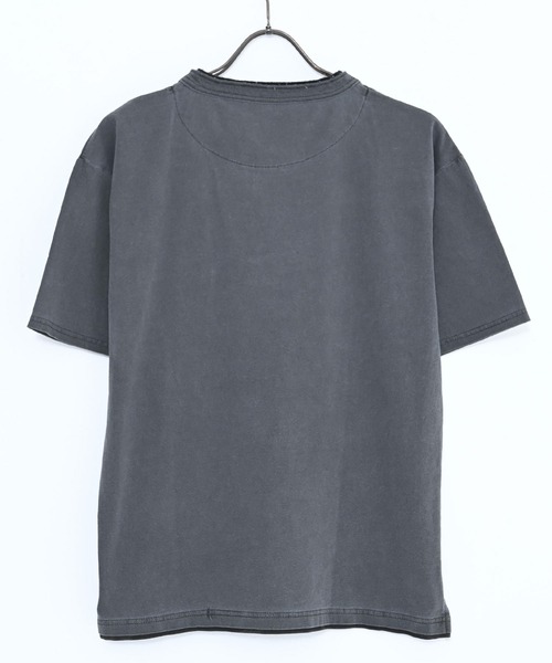 SILVER BULLET(シルバーバレット)の「『SILVER BULLET SELECT AP/シルバーバレットセレクト』フェイクレイヤードヘンリーネックTEE(Tシャツ/カットソー・メンズ・ライトグレー/ブラック/ホワイト・L/M)」の6枚目の写真