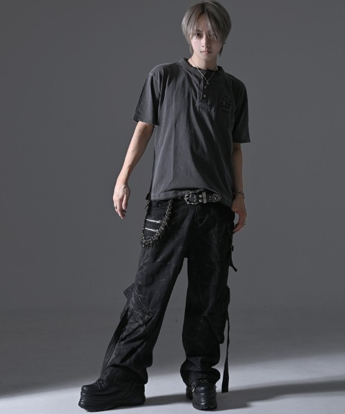 SILVER BULLET(シルバーバレット)の「『SILVER BULLET SELECT AP/シルバーバレットセレクト』フェイクレイヤードヘンリーネックTEE(Tシャツ/カットソー・メンズ・ライトグレー/ブラック/ホワイト・L/M)」の21枚目の写真
