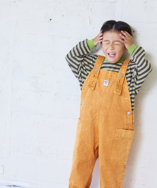 [MARKEY'S] 마키즈 선염 스트라이프 긴팔 티셔츠 브라운계열