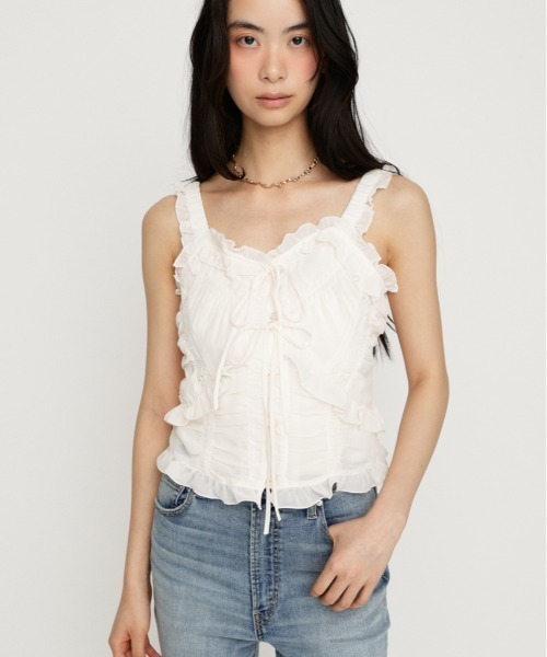 SLY SHEER SQUEEZE CAMI トップス セール】【LIMITED ITEM】【即完売アイテムが再登場！】SHEER SQUEEZE