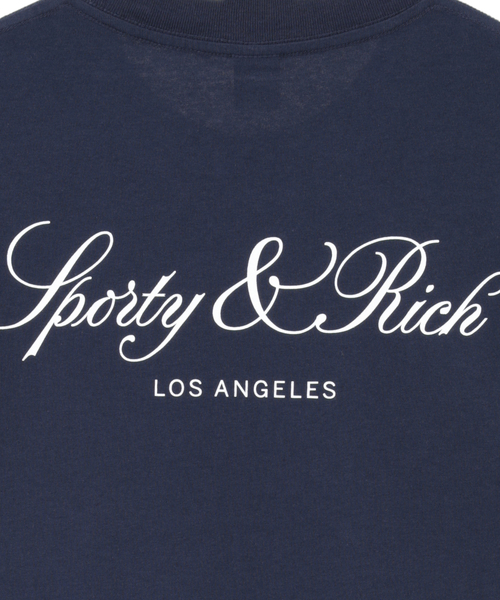 martinique(マルティニーク)の「【Sporty&Rich/スポーティアンドリッチ】Vendome LA Tshirtネイビー(Tシャツ/カットソー・レディース・ネイビー・XS)」の6枚目の写真