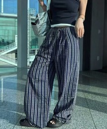 予約商品】その他パンツ（ブルー・ネイビー/青色系・ストライプ柄