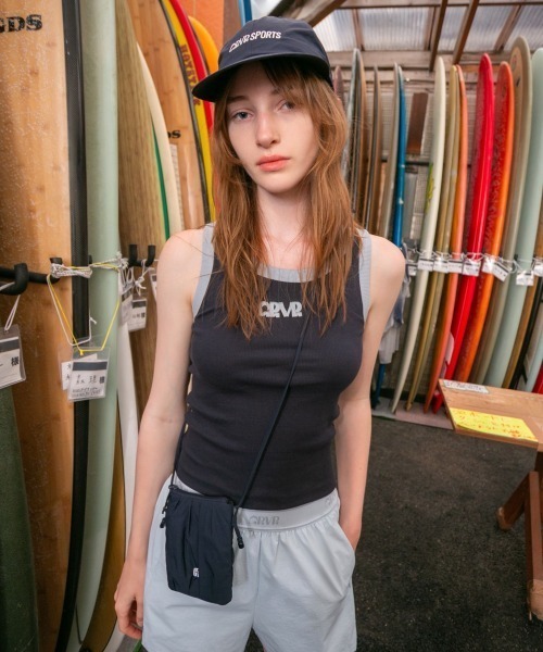 GRVRGROVE(グローブ)の「PAM SLEEVELESS(タンクトップ・レディース・ホワイト/ネイビー/ライトブルー・フリー)」の3枚目の写真
