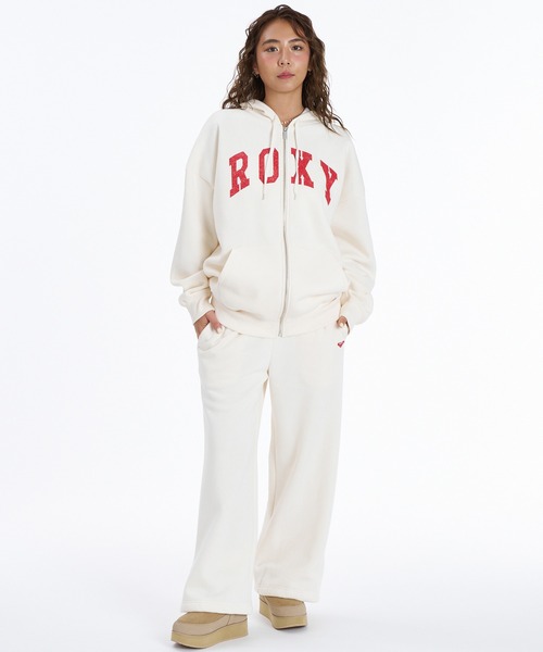 ROXY(ロキシー)の「【ムラサキスポーツ限定】ROXY/ロキシー ワイドスウェットパンツ RPT264620M(その他パンツ・レディース・ネイビー/オフホワイト/レッド・L/M)」の6枚目の写真