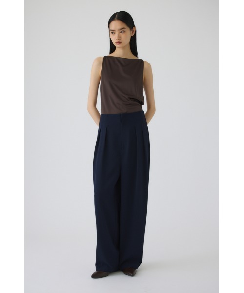 RIM.ARK(リムアーク)の「Georgette tuck PT(ジョーゼットタックパンツ)(その他パンツ・レディース・カーキ/ネイビー/ブラック・38/36)」の22枚目の写真