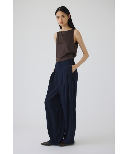 RIM.ARK(リムアーク)の「Georgette tuck PT(ジョーゼットタックパンツ)(その他パンツ・レディース・カーキ/ネイビー/ブラック・38/36)」の19枚目の写真