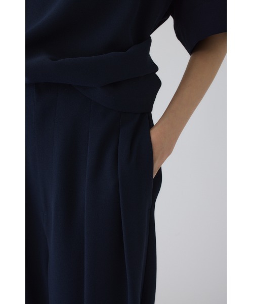 RIM.ARK(リムアーク)の「Georgette tuck PT(ジョーゼットタックパンツ)(その他パンツ・レディース・カーキ/ネイビー/ブラック・38/36)」の8枚目の写真