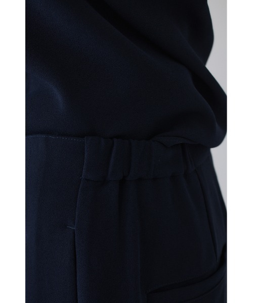 RIM.ARK(リムアーク)の「Georgette tuck PT(ジョーゼットタックパンツ)(その他パンツ・レディース・カーキ/ネイビー/ブラック・38/36)」の6枚目の写真