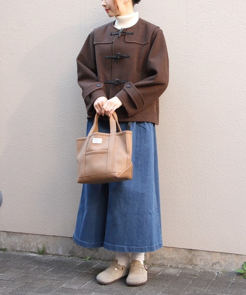 ORCIVAL(オーシバル)の「ORCIVAL/オーシバル メルトンショートダッフルコート MELTON SHORT DUFFLE COAT OR-A0846 PML(ダッフルコート・レディース・ネイビー/ダークブラウン・2)」の16枚目の写真