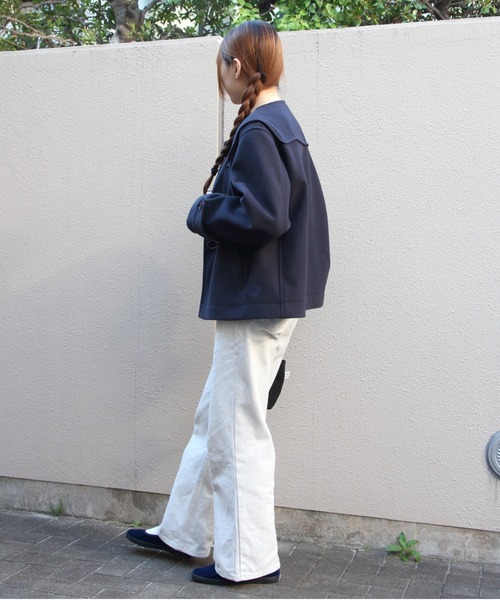 ORCIVAL(オーシバル)の「ORCIVAL/オーシバル メルトンショートダッフルコート MELTON SHORT DUFFLE COAT OR-A0846 PML(ダッフルコート・レディース・ネイビー/ダークブラウン・2)」の13枚目の写真
