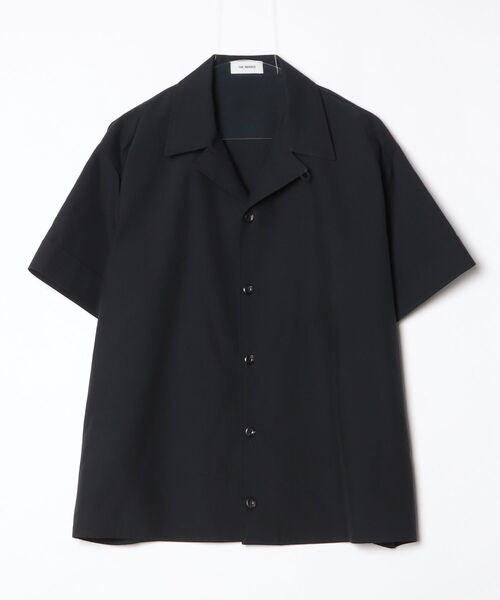 STUDIOUS(ステュディオス)の「別注 OPEN COLLAR SHIRTS(Tシャツ/カットソー・メンズ・グレイッシュベージュ/ブラック・48/46)」の1枚目の写真