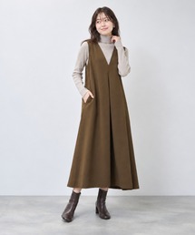 【Free Nature/フリーネイチャー】カットジョーゼットジャンパースカート