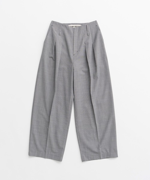 PRANK PROJECT（プランクプロジェクト）の「【2026Autumn Pre-Order】ピンチェックコクーンパンツ / Pin Check Cocoon Pants（スラックス・レディース・グレー・38/36）」の13枚目の写真