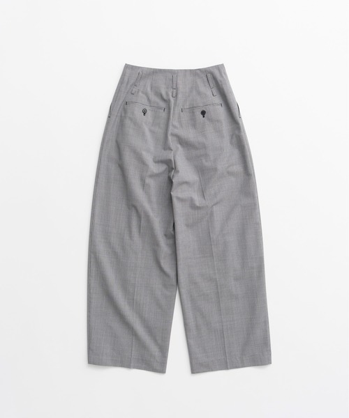 PRANK PROJECT（プランクプロジェクト）の「【2026Autumn Pre-Order】ピンチェックコクーンパンツ / Pin Check Cocoon Pants（スラックス・レディース・グレー・38/36）」の14枚目の写真