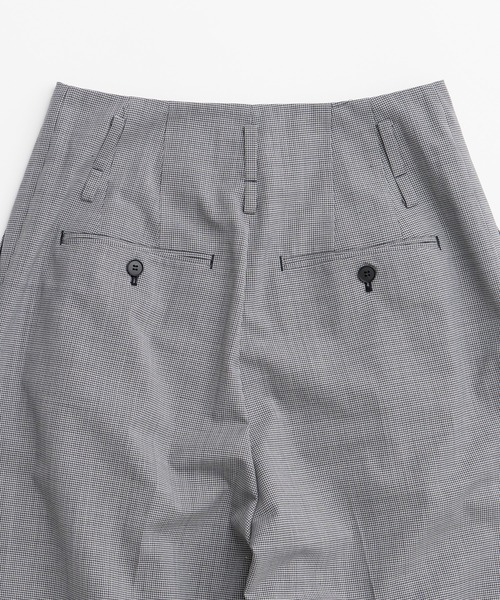 PRANK PROJECT（プランクプロジェクト）の「【2026Autumn Pre-Order】ピンチェックコクーンパンツ / Pin Check Cocoon Pants（スラックス・レディース・グレー・38/36）」の16枚目の写真