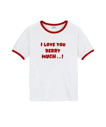 Berry Much Ringer T-shirt Red
