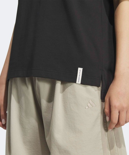 adidas(アディダス)の「エッセンシャルズ プラス スリーストライプス ルーズフィット半袖Tシャツ / アディダス adidas(Tシャツ/カットソー・レディース・ブラック・XX-LARGE/LARGE/MEDIUM/SMALL/X-LARGE/X-SMALL)」の4枚目の写真