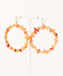 【CHAN LUU】NATURAL CARN HOOP EARRINGS