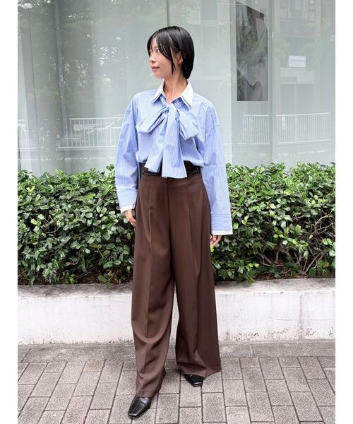 LAGUNAMOON(ラグナムーン)の「【POLO BCSコラボ】ボウタイシャツ(シャツ/ブラウス・レディース・ピンク/イエロー/ブルー/ホワイト・SMALL/MEDIUM)」の14枚目の写真