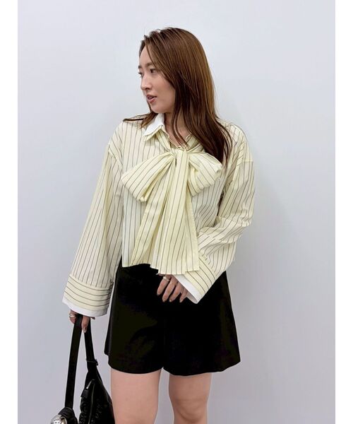 LAGUNAMOON(ラグナムーン)の「【POLO BCSコラボ】ボウタイシャツ(シャツ/ブラウス・レディース・ピンク/イエロー/ブルー/ホワイト・SMALL/MEDIUM)」の19枚目の写真