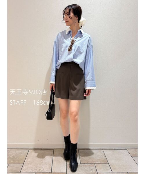POLO BCS(ポロ ビーシーエス)の「【POLO BCSコラボ】ボウタイシャツ【秋服】(シャツ/ブラウス・レディース・ピンク/イエロー/ブルー/ホワイト・SMALL/MEDIUM)」の13枚目の写真
