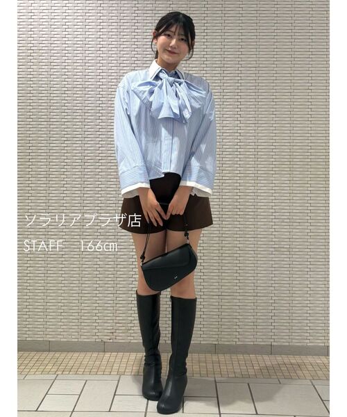 POLO BCS(ポロ ビーシーエス)の「【POLO BCSコラボ】ボウタイシャツ【秋服】(シャツ/ブラウス・レディース・ピンク/イエロー/ブルー/ホワイト・SMALL/MEDIUM)」の17枚目の写真