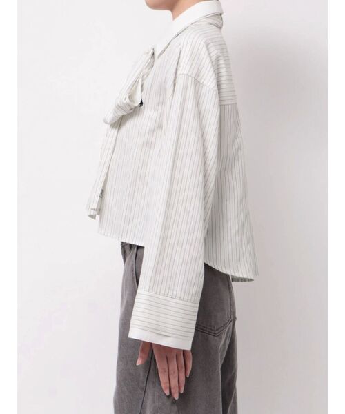 POLO BCS(ポロ ビーシーエス)の「【POLO BCSコラボ】ボウタイシャツ【秋服】(シャツ/ブラウス・レディース・ピンク/イエロー/ブルー/ホワイト・SMALL/MEDIUM)」の20枚目の写真