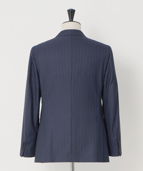 UNITED ARROWS(ユナイテッドアローズ)の「シャークスキン ストライプ シングル 3ボタン スーツ SーMODEL ヨコストレッチ 撥水(セットアップ・メンズ・ロイヤルブルー・50/44/46/48)」の3枚目の写真