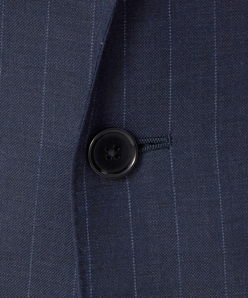 UNITED ARROWS(ユナイテッドアローズ)の「シャークスキン ストライプ シングル 3ボタン スーツ SーMODEL ヨコストレッチ 撥水(セットアップ・メンズ・ロイヤルブルー・50/44/46/48)」の8枚目の写真