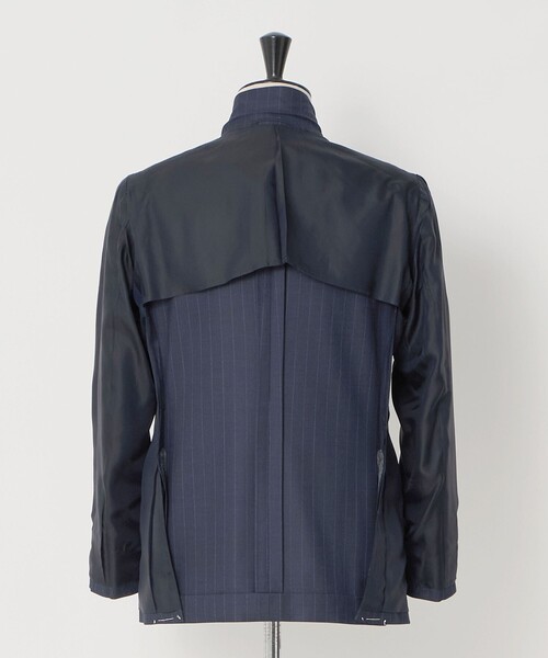 UNITED ARROWS(ユナイテッドアローズ)の「シャークスキン ストライプ シングル 3ボタン スーツ SーMODEL ヨコストレッチ 撥水(セットアップ・メンズ・ロイヤルブルー・50/44/46/48)」の13枚目の写真