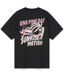[ボルコムxワンライフ] ラウンドTシャツ(ブラック)