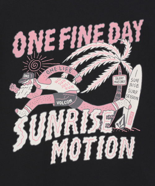 VOLCOM（ボルコム）の「[ボルコムxワンライフ] ラウンドTシャツ(ブラック)（Tシャツ/カットソー・レディース・その他・LARGE/MEDIUM/X-LARGE/SMALL）」の3枚目の写真
