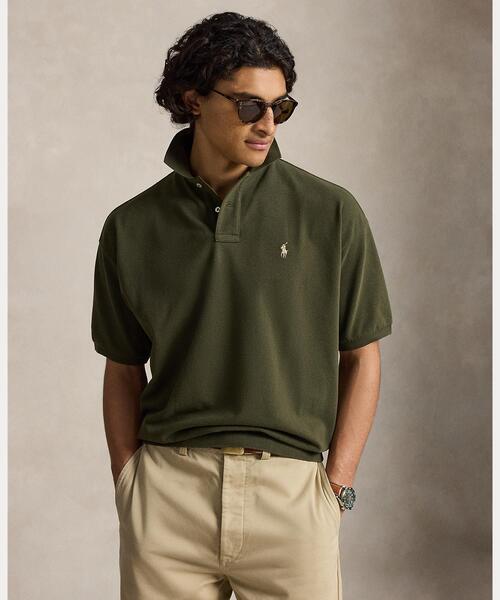 【専用】ポロラルフローレン 半袖スウェット ジャージ オリーブグリーン カーキ POLO RALPH LAUREN｜ポロ ラルフ ローレンのポロシャツ（グリーン