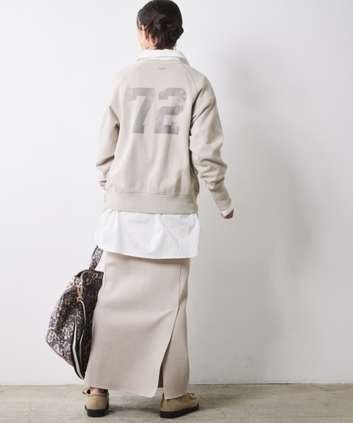 CHIC STYLE(シックスタイル)の「ニットマキシタイトスカート<大きいサイズ有>シックスタイル(スカート・レディース・アイボリー/チャコール/ブラック・5L/4L/3L/LL/L/M)」の15枚目の写真
