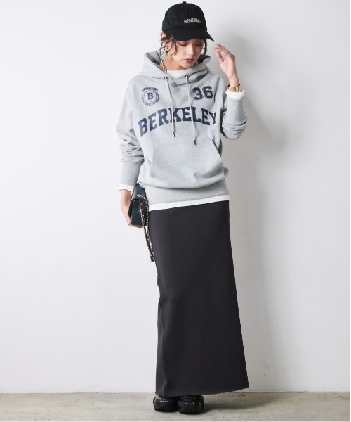 CHIC STYLE(シックスタイル)の「ニットマキシタイトスカート<大きいサイズ有>シックスタイル(スカート・レディース・アイボリー/チャコール/ブラック・5L/4L/3L/LL/L/M)」の8枚目の写真