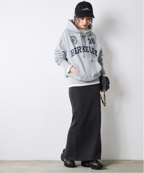 CHIC STYLE(シックスタイル)の「ニットマキシタイトスカート<大きいサイズ有>シックスタイル(スカート・レディース・アイボリー/チャコール/ブラック・5L/4L/3L/LL/L/M)」の11枚目の写真