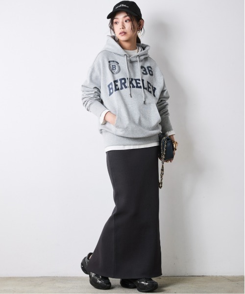 CHIC STYLE(シックスタイル)の「ニットマキシタイトスカート<大きいサイズ有>シックスタイル(スカート・レディース・アイボリー/チャコール/ブラック・5L/4L/3L/LL/L/M)」の12枚目の写真
