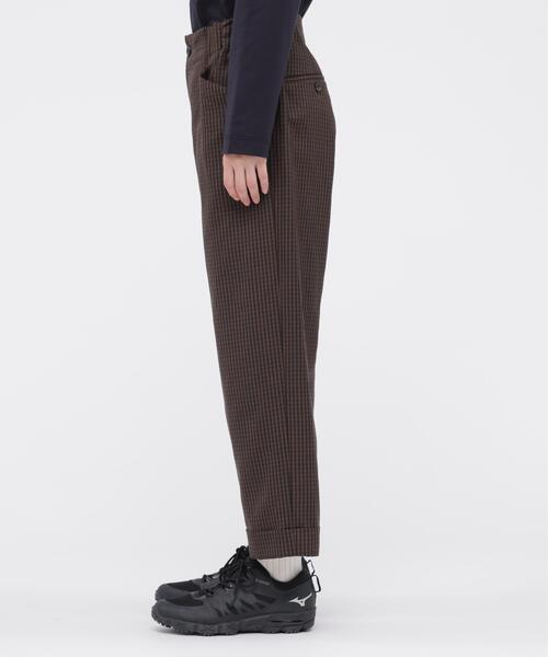 MARGARET HOWELL(マーガレットハウエル)の「LINEN WOOL GINGHAM(その他パンツ・レディース・ブラウン・1/2)」の3枚目の写真