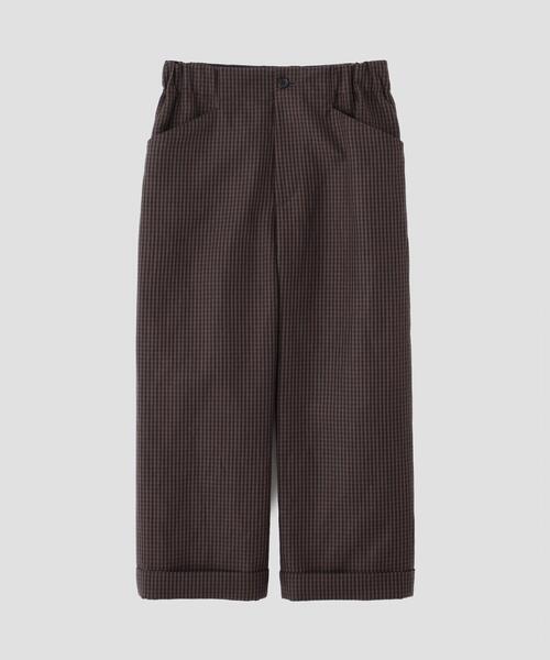 MARGARET HOWELL(マーガレットハウエル)の「LINEN WOOL GINGHAM(その他パンツ・レディース・ブラウン・1/2)」の4枚目の写真