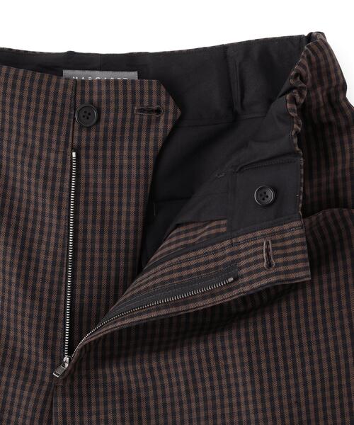 MARGARET HOWELL(マーガレットハウエル)の「LINEN WOOL GINGHAM(その他パンツ・レディース・ブラウン・1/2)」の6枚目の写真