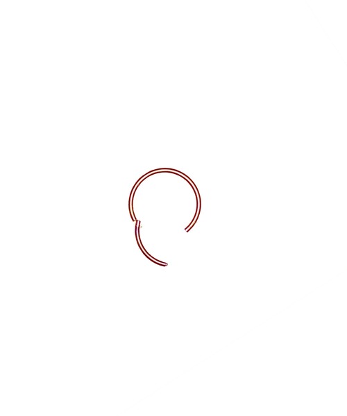 MORPH（モルフ）の「MORPH モルフ セグメントクリッカー ボディーピアス 16ゲージ 6mm~12mm（ピアス（片耳用）・メンズ・コーラルピンク・6/12/10/8）」の6枚目の写真