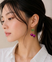 Savanna チェリー ドロップ ピアス