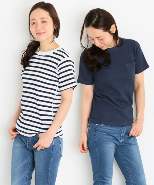 URBAN RESEARCH Sonny Label（アーバンリサーチサニーレーベル）の「Sonny Label JEMORGAN×Sonny Label　2パックTシャツ（Tシャツ/カットソー・レディース・ネイビー/オフホワイト/グレー・SMALL/X-SMALL）」の1枚目の写真