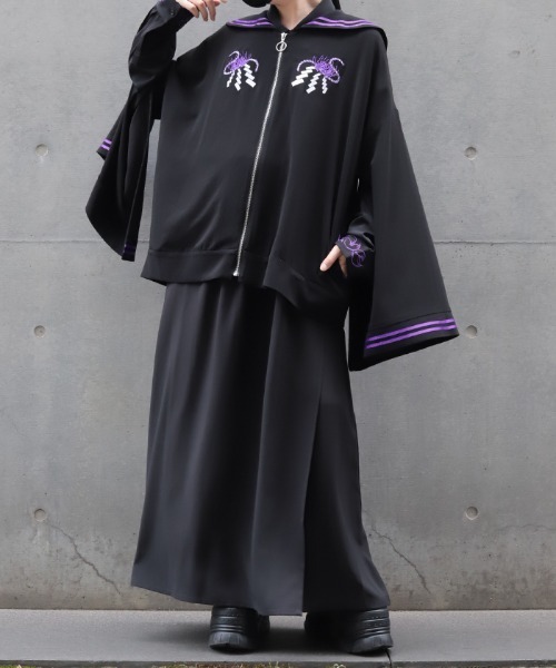 REZEN(リゼン)の「彼岸花刺繍セーラーブルゾン(その他アウター・メンズ・レッドパープル/アイボリー/ローズ・FREE)」の17枚目の写真