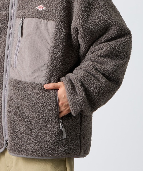 DANTON（ダントン）の「【WEB先行予約】[DANTON/ダントン] スタンドカラー インサレーションボアフリースブルゾン（ブルゾン・レディース・グレー/ベージュ/ブラック/アイボリー・L/M/S）」の5枚目の写真