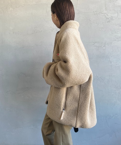DANTON（ダントン）の「【WEB先行予約】[DANTON/ダントン] スタンドカラー インサレーションボアフリースブルゾン（ブルゾン・レディース・グレー/ベージュ/ブラック/アイボリー・L/M/S）」の14枚目の写真