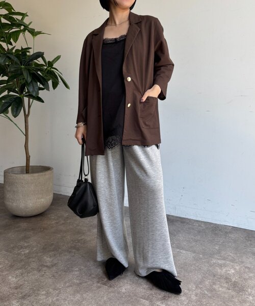 Jena espace merveilleux(ジェナ エスパスメルヴェイユ)の「レースキャミブラウス(シャツ/ブラウス・レディース・ブラック/アイボリー・FREE)」の15枚目の写真